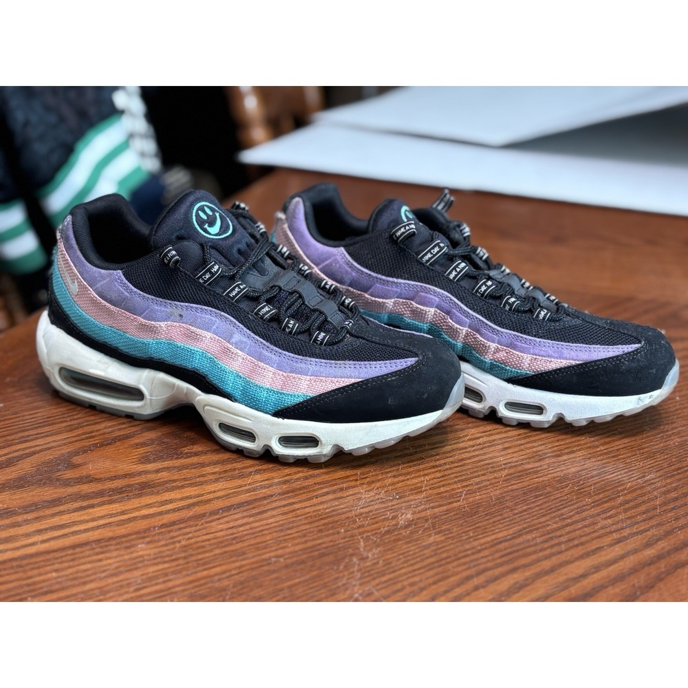 Nike Air Max 95 Have A Nike Day BQ9131-001 Men's Size 9 Teal Purple Black - Picture 3 of 8